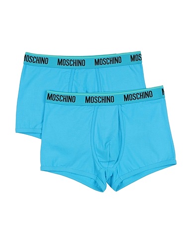 MOSCHINO Boxer Turchese 95% Cotone, 5% Elastan