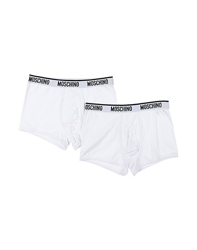 MOSCHINO Boxer Bianco 95% Cotone, 5% Elastan