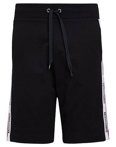 MOSCHINO Shorts & Bermuda UNDERWEAR Black 95% Cotton, 5% Elastane