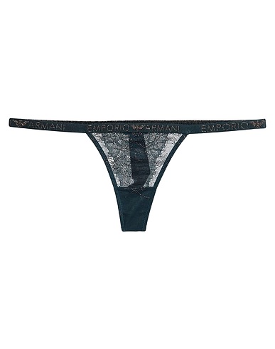 EMPORIO ARMANI Slip Verde petrolio 77% Poliammide, 19% Elastan, 4% Poliestere, Fibra di metallo