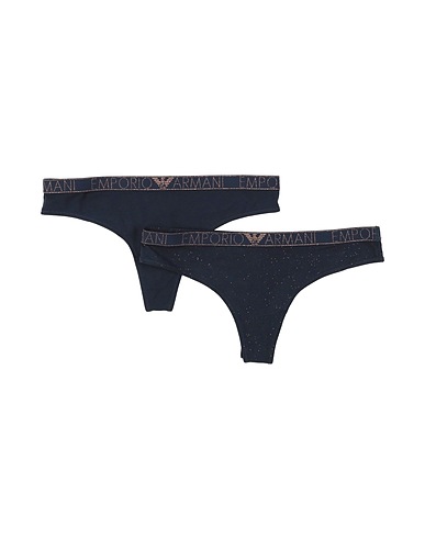 EMPORIO ARMANI Brief Navy blue 95% Cotton, 5% Elastane, Polyester, Polyamide, Metallic fiber