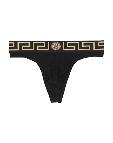 VERSACE Brief Black 94% Cotton, 6% Elastane, Polyester, Polyamide