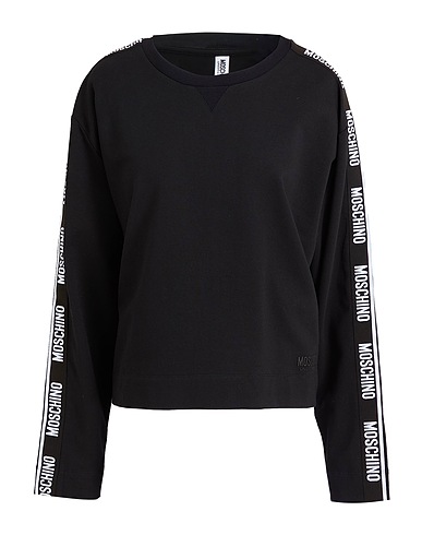 MOSCHINO Felpa NERO 95% Cotone, 5% Elastan