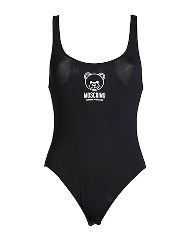 MOSCHINO Lingerie bodysuit Black 94% Cotton, 6% Elastane