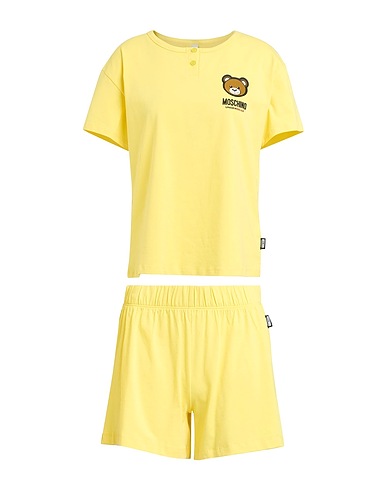 MOSCHINO Pigiama Giallo 93% Cotone, 7% Elastan