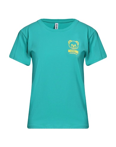 MOSCHINO Undershirt Turquoise 94% Cotton, 6% Elastane