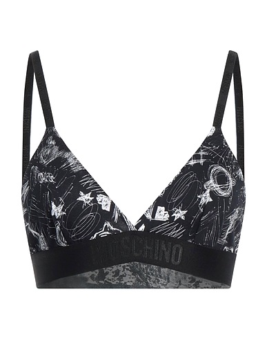 MOSCHINO Reggiseno Nero 93% Cotone, 7% Elastan