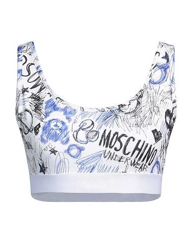 MOSCHINO Reggiseno Bianco 93% Cotone, 7% Elastan