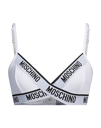MOSCHINO Bra UNDERWEAR White 94% Cotton, 6% Elastane