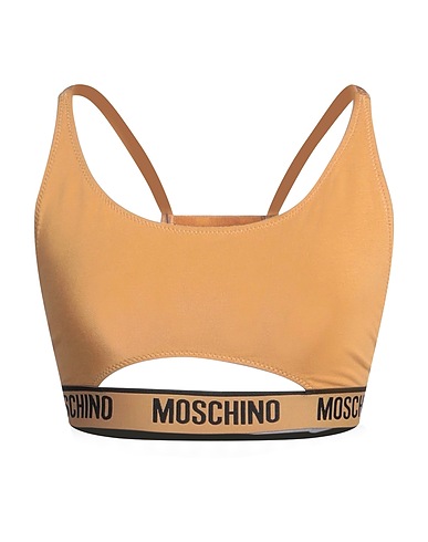 MOSCHINO Bra Camel 94% Cotton, 6% Elastane