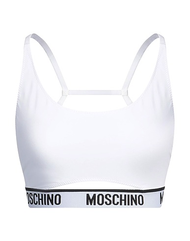 MOSCHINO Bra White 94% Cotton, 6% Elastane