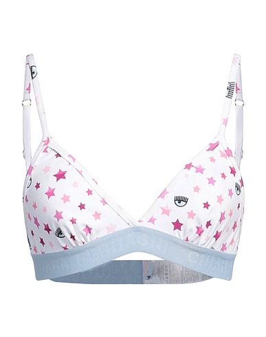CHIARA FERRAGNI Bra White 92% Cotton, 8% Elastane