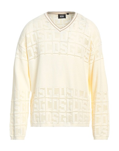 GCDS Sweater Yellow 100% Cotton