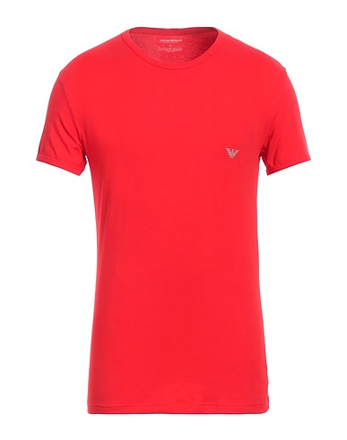 EMPORIO ARMANI Undershirt Red 95% Cotton, 5% Elastane