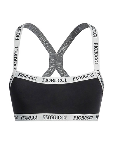FIORUCCI Bra Black 90% Cotton, 10% Elastane