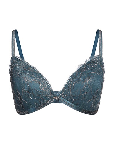 EMPORIO ARMANI Bra Deep teal 77% Polyamide, 19% Elastane, 4% Polyester