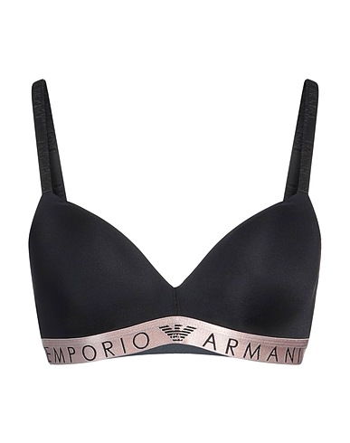 EMPORIO ARMANI Bra Black 85% Polyamide, 15% Elastane