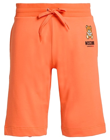 MOSCHINO Shorts & Bermuda Orange 95% Cotton, 5% Elastane
