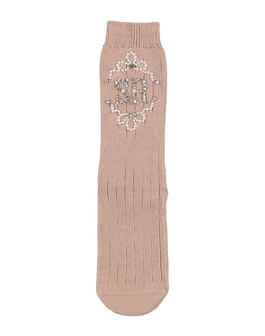 SIMONE ROCHA Socks & tights Sand 95% Cotton, 4% Polyamide, 1% Elastane