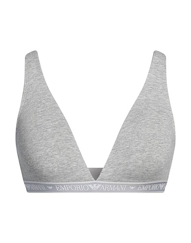 EMPORIO ARMANI Bra Light grey 95% Cotton, 5% Elastane