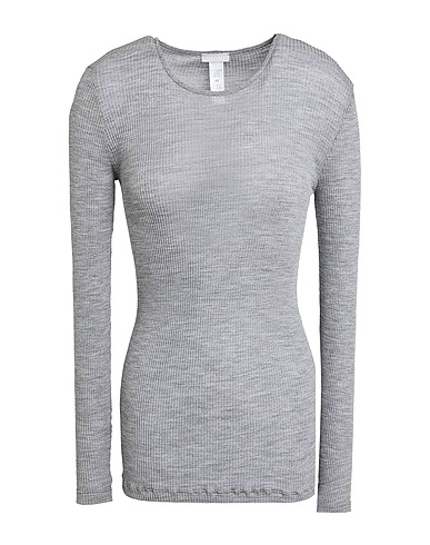 HANRO Undershirt Light grey 80% Wool, 20% Silk