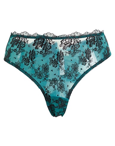 TWINSET UNDERWEAR Brief Deep teal 50% Polyamide, 50% Polyester, Cotton
