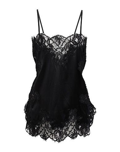 DOLCE&GABBANA Undershirt Black 54% Silk, 22% Polyamide, 12% Viscose, 12% Cotton
