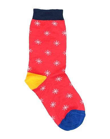 MANUEL RITZ Socks & tights Red 85% Cotton, 10% Polyamide, 5% Elastane