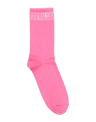 MM6 MAISON MARGIELA Socks & tights Pink 62% Cotton, 30% Nylon, 7% Rubber, 1% Elastane