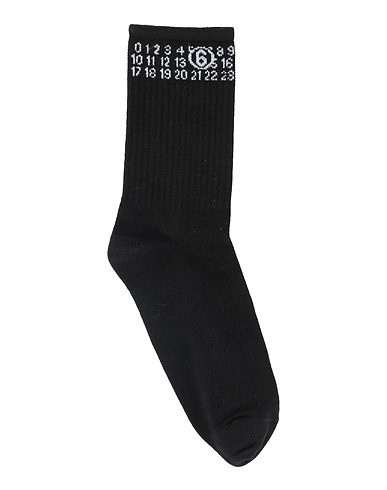 MM6 MAISON MARGIELA Socks & tights Black 62% Cotton, 30% Nylon, 7% Rubber, 1% Elastane