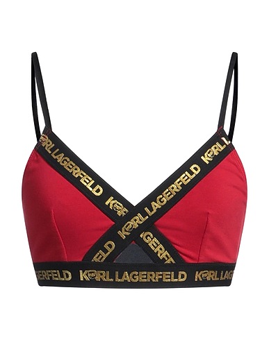 KARL LAGERFELD Bra Red 95% Organic cotton, 5% Elastane