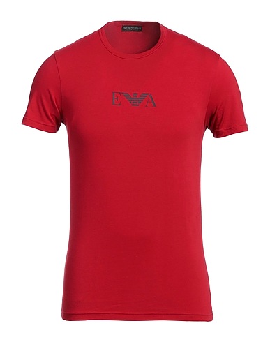EMPORIO ARMANI Undershirt Red 95% Cotton, 5% Elastane
