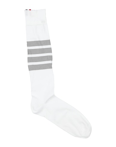 THOM BROWNE Socks & tights White 75% Cotton, 25% Polyamide