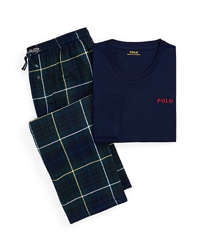 POLO RALPH LAUREN Pyjama Marineblau 100% Baumwolle
