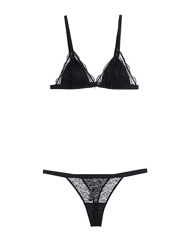 TWINSET UNDERWEAR Underwear set U&B Black 75% Polyamide, 17% Elastane, 8% Polyester