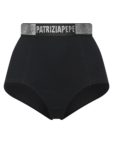 PATRIZIA PEPE Slip Nero 93% Cotone, 7% Elastan, Poliammide, Vetro