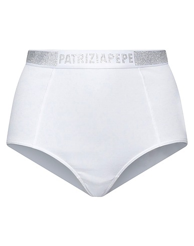 PATRIZIA PEPE Brief White 93% Cotton, 7% Elastane, Polyamide, Glass