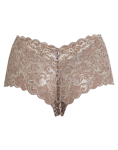 HANRO Slip Tortora 82% Poliammide, 18% Elastan