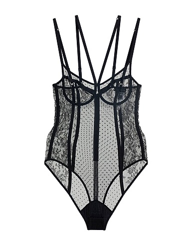 DOLCE&GABBANA Lingerie bodysuit Black 70% Polyamide, 30% Viscose