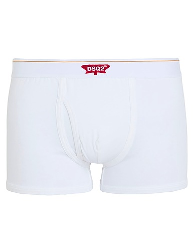 DSQUARED2 Boxer UNDERWEAR White 95% Cotton, 5% Elastane