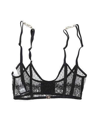 DOLCE&GABBANA Bustiers, Corsets & Suspenders Black 80% Polyamide, 15% Viscose, 5% Cotton