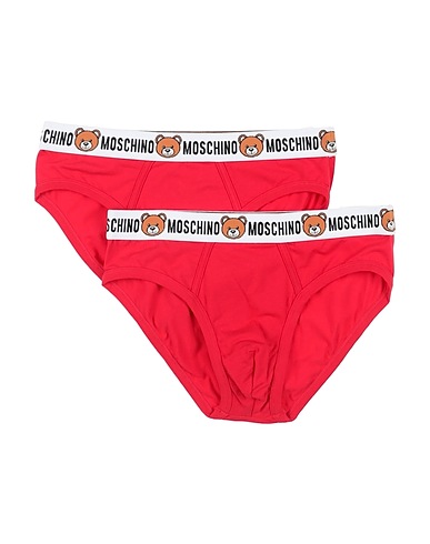 MOSCHINO Brief UNDERWEAR Red 95% Cotton, 5% Elastane