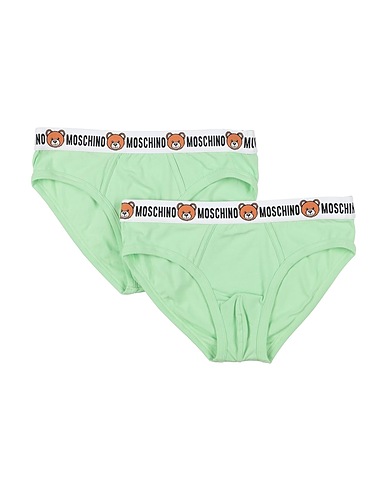 MOSCHINO Brief UNDERWEAR Light green 95% Cotton, 5% Elastane