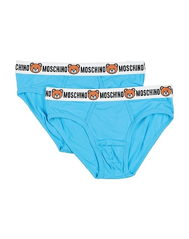 MOSCHINO Brief UNDERWEAR Turquoise 95% Cotton, 5% Elastane