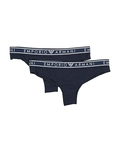 EMPORIO ARMANI Slip UNDERWEAR Blu navy 95% Cotone, 5% Elastan