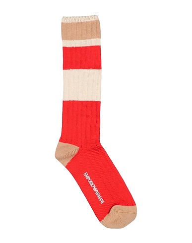 EMPORIO ARMANI Socks & tights Orange 92% Cotton, 6% Polyamide, 2% Elastane