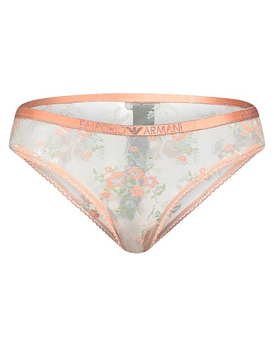 EMPORIO ARMANI Brief UNDERWEAR Salmon pink 43% Polyamide, 31% Polyester, 20% Elastane, 6% Viscose, Metallic fiber