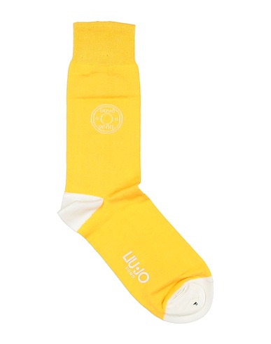 LIU •JO MAN Socks & tights Yellow 80% Cotton, 17% Polyamide, 3% Elastane