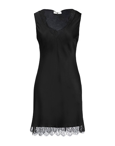 TWINSET Slip U&B Black 100% Viscose, Polyamide