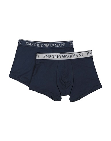 EMPORIO ARMANI Boxer Navy blue 95% Cotton, 5% Elastane, Polyester, Polyamide